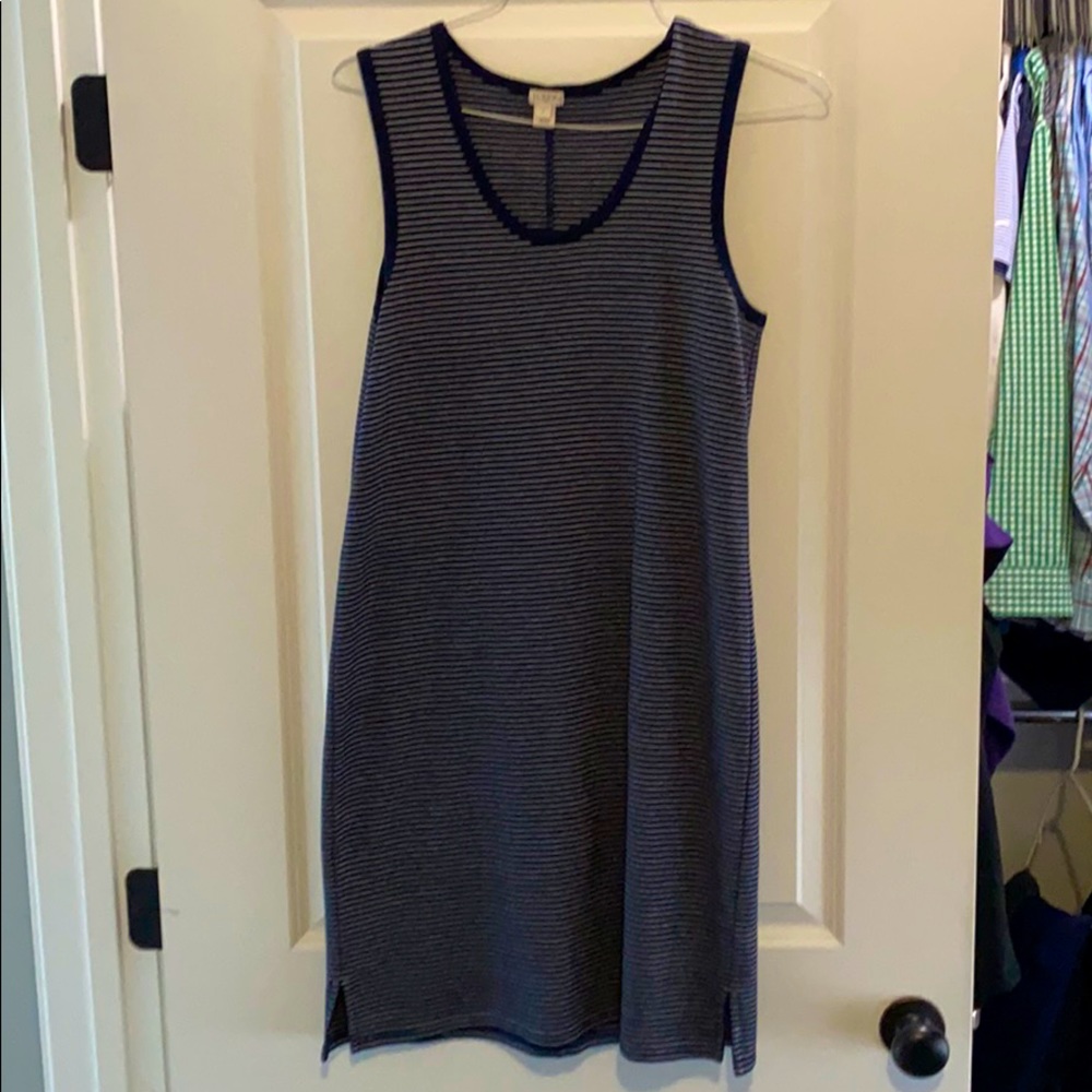 J crew tank bevy stripe dress small